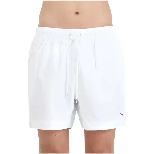 Weiße Meer Kleidung Shorts mit Logo - Tommy Hilfiger - Modalova