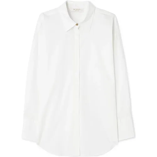 Nessie Shirt - Polished Look, Golden Button Detail , female, Sizes: L, XL, XS, M - Busnel - Modalova