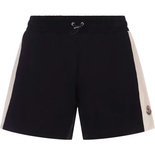 Jersey Shorts with Logo Patch , female, Sizes: XS, S - Moncler - Modalova