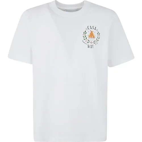 Bedrucktes T-Shirt , Herren, Größe: XL - Casablanca - Modalova
