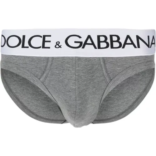Graue Unterwäsche Slip Medio , Herren, Größe: L - Dolce & Gabbana - Modalova