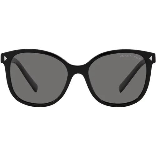 Polarisierte quadratische Sonnenbrille , unisex, Größe: 53 MM - Prada - Modalova