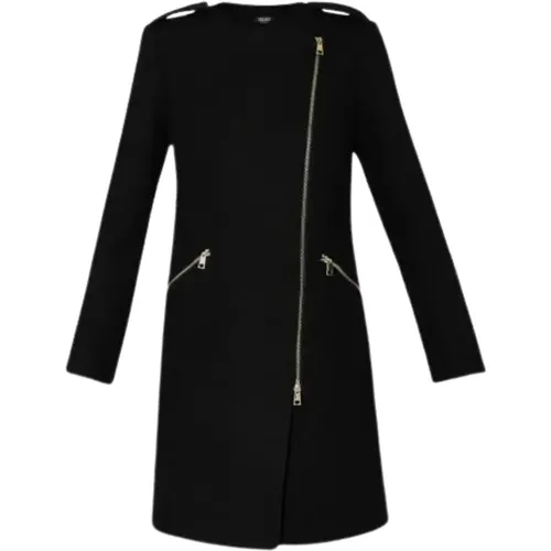 Wool Blend Coat Zip Closure , female, Sizes: 2XS - Liu Jo - Modalova