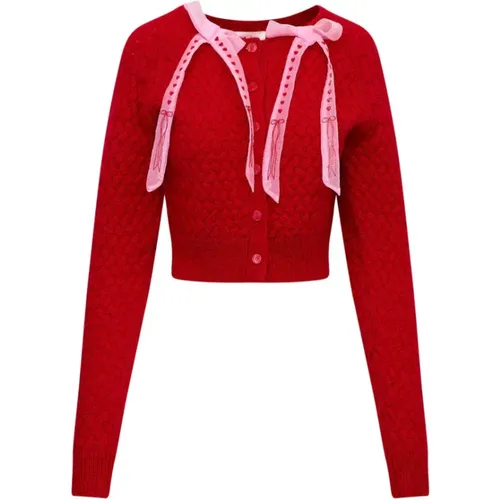 Cupid Bogen Cardigan , Damen, Größe: M - LOVESHACKFANCY - Modalova