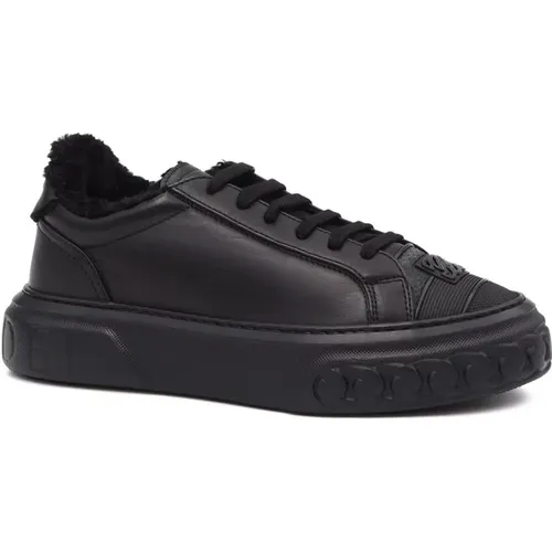 Schwarze Gefütterte Sneakers , Damen, Größe: 40 EU - Casadei - Modalova