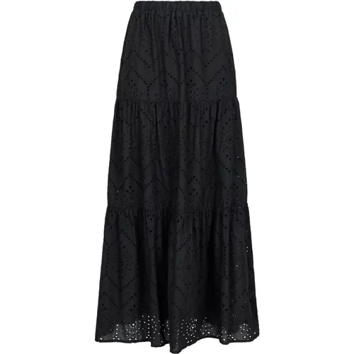 Embroidery Skirt Rana Style , female, Sizes: 2XL, XL, S, M - NEO NOIR - Modalova