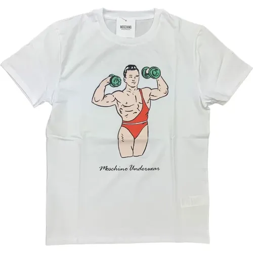 Men`s Upgrade T-Shirt , male, Sizes: L, S, XL, M - Moschino - Modalova