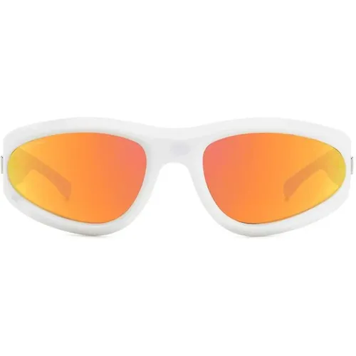 Bold Unisex Sunglasses with Irregular Wraparound Shape , unisex, Sizes: 67 MM - Dsquared2 - Modalova
