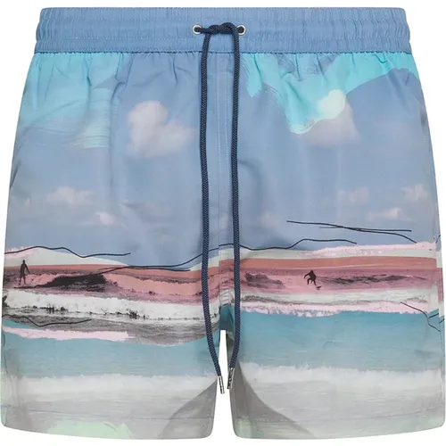 Sea Clothing Light Blue Swim Shorts , male, Sizes: M, S, XL, L - Paul Smith - Modalova