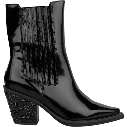 Pointed Toe Leather Ankle Boots , female, Sizes: 3 UK, 4 UK, 6 UK, 5 UK - Alma en Pena - Modalova