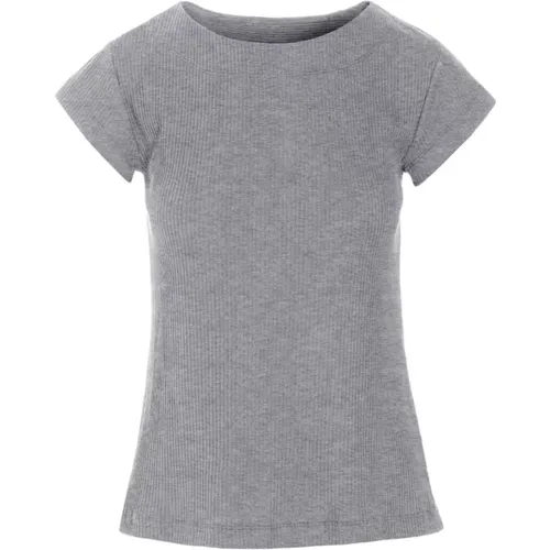 Rib T-Shirt Metal Melange , female, Sizes: S - Bitte Kai Rand - Modalova