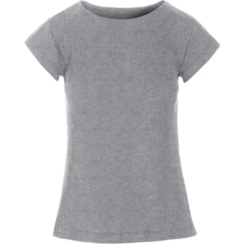 Rib T-Shirt Metal Melange , female, Sizes: XL, M, S, XS, 2XL, L - Bitte Kai Rand - Modalova