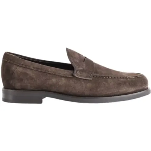 Suede Loafers Rubber Sole , female, Sizes: 6 1/2 UK, 8 1/2 UK, 7 1/2 UK, 9 1/2 UK, 8 UK, 7 UK, 6 UK - TOD'S - Modalova