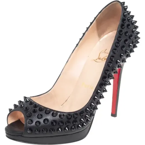 Pre-owned Leather heels , female, Sizes: 4 1/2 UK - Christian Louboutin Pre-owned - Modalova