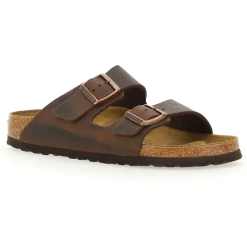 Oiled Arizona Sandals, Size 42 U , male, Sizes: 5 UK, 3 UK, 4 UK, 6 UK - Birkenstock - Modalova