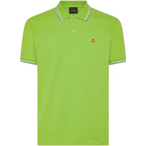 Short-sleeved polo shirt in stretch cotton. , male, Sizes: L - Peuterey - Modalova