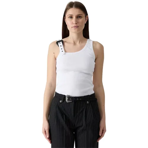 Sleeveless Top , female, Sizes: XS, S - Versace Jeans Couture - Modalova