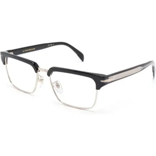 Goldene Optische Brille mit Original-Etui - Eyewear by David Beckham - Modalova