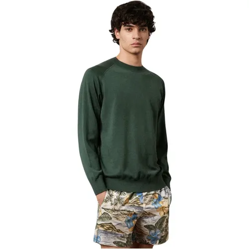 Cashmere Jacquard Sweatershirt , Herren, Größe: M - Massimo Alba - Modalova