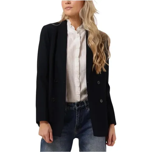 Dunkelblaue Oversized Blazer , Damen, Größe: XL - Co'Couture - Modalova