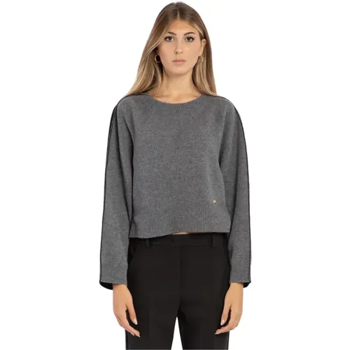 Cozy Grey Sweater for Women , female, Sizes: XS, S, L - pinko - Modalova