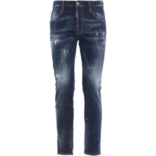 Blaue Jeans Ss22 Baumwolle Elasthan - Dsquared2 - Modalova