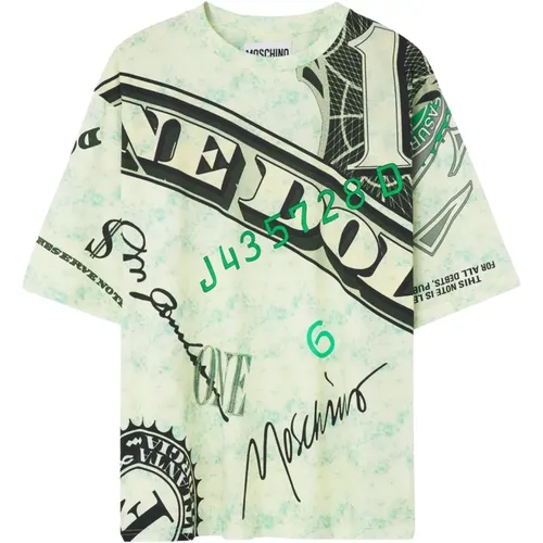Printed T-Shirt for Men , male, Sizes: XS, L, M, S - Moschino - Modalova