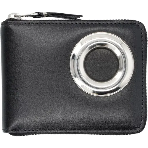 Silver Eyelet Small Wallet , male, Sizes: ONE SIZE - Comme des Garçons - Modalova