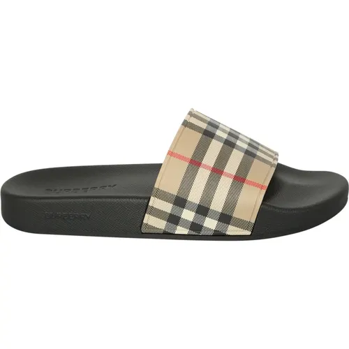 Sandalen Vintage Check Muster , Damen, Größe: 39 EU - Burberry - Modalova