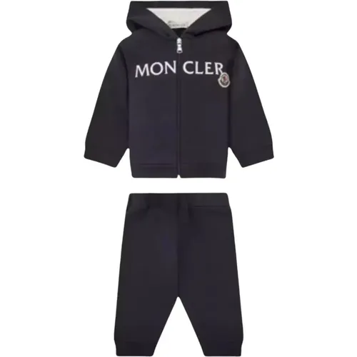 Navy Baumwoll Kinder Hoodie Set - Moncler - Modalova