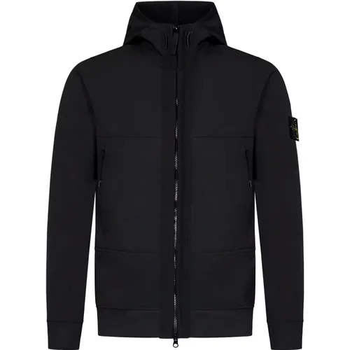 Schwarze Jacke für Männer Aw24 - Stone Island - Modalova