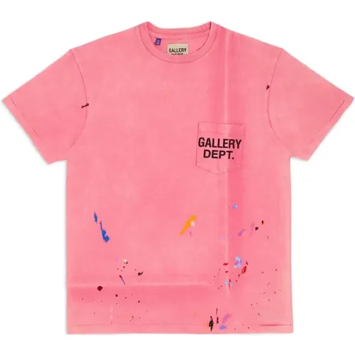 Vintage Logo Paint-Splattered T-Shirt - Gallery Dept. - Modalova