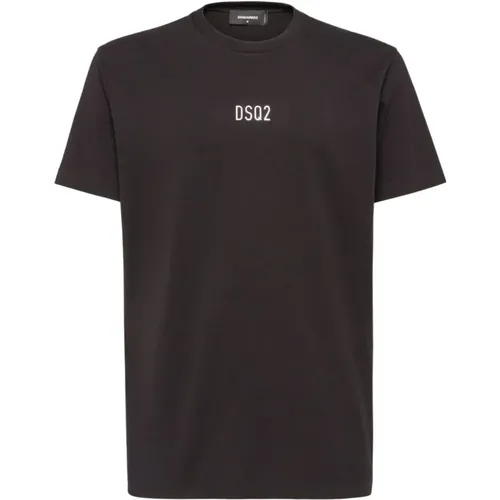 Geprägtes Logo T-Shirt , Herren, Größe: L - Dsquared2 - Modalova