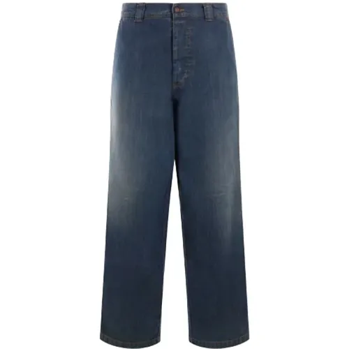 Loose-Fit Denim Jeans Four Stitches , male, Sizes: W31, W33, W30, W32 - Maison Margiela - Modalova