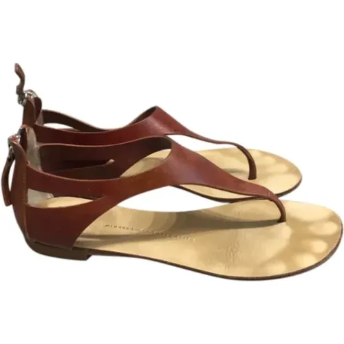Pre-owned Leather sandals , female, Sizes: 4 UK - Giuseppe Zanotti Pre-owned - Modalova