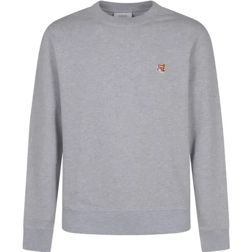 Fuchskopf Patch Pullover , Herren, Größe: L - Maison Kitsuné - Modalova