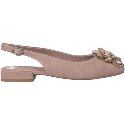 Flower Flat Shoe , female, Sizes: 8 UK, 3 UK, 9 UK, 6 UK, 4 UK, 5 UK, 7 UK, 2 UK - Alma en Pena - Modalova