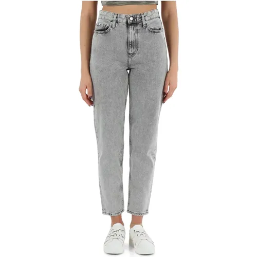 High-Waist Mom Fit Jeans , Damen, Größe: W30 - Calvin Klein Jeans - Modalova
