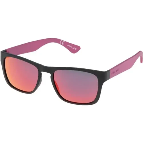 Klassische Schwarze Sonnenbrille , unisex, Größe: 54 MM - Police - Modalova