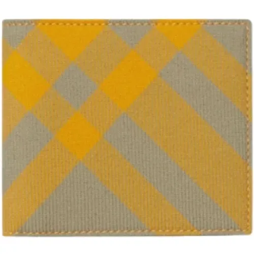 Checkered Foldable Wallet , male, Sizes: ONE SIZE - Burberry - Modalova
