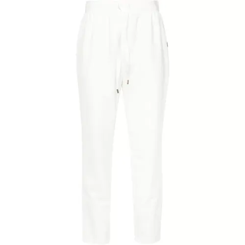 Cropped Trousers Elasticated Waistband , female, Sizes: XS, S, M - Liu Jo - Modalova