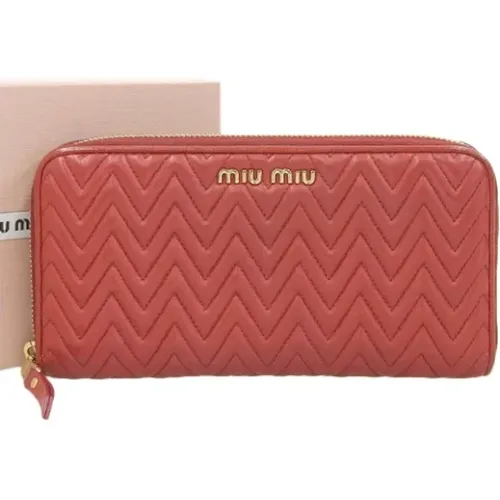 Pre-owned Leder portemonnaies - Miu Miu Pre-owned - Modalova