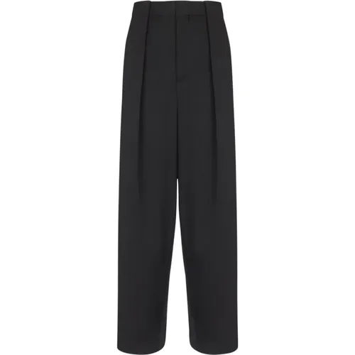 Wide Leg Pants , female, Sizes: S, M - Balmain - Modalova