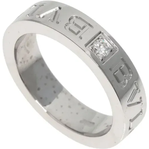 Pre-owned White Gold rings , female, Sizes: ONE SIZE - Bvlgari Vintage - Modalova