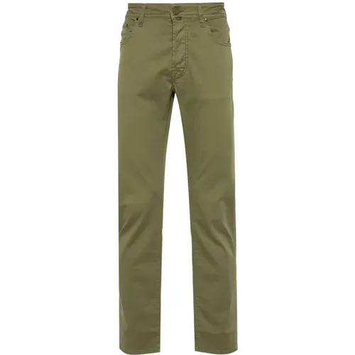 Bard blended cotton pants , male, Sizes: W33, W34, W35, W32 - Jacob Cohën - Modalova