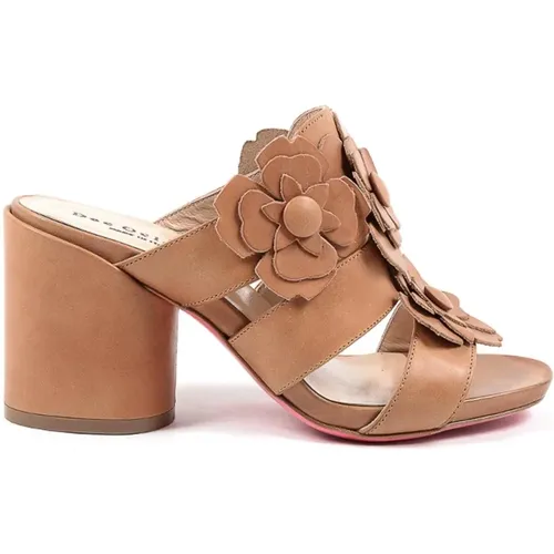 Tan Leder High-Heeled Sandalen , Damen, Größe: 35 EU - Dee Ocleppo - Modalova