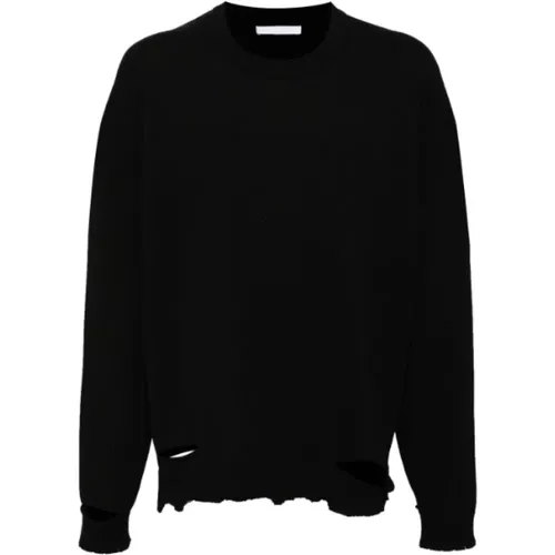 Rib Crewneck Sweater , male, Sizes: XL, S, L - Helmut Lang - Modalova