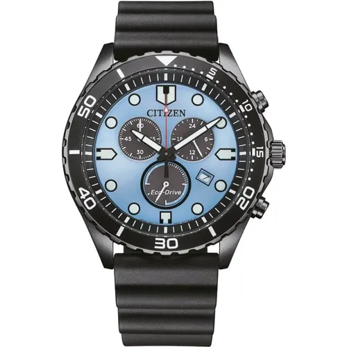 Sporty Aqua Chrono Watch , female, Sizes: ONE SIZE - Citizen - Modalova