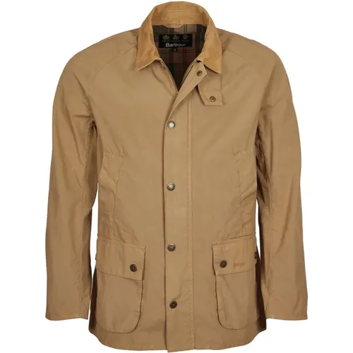 Casual Cotton Jacket with Velvet Collar , male, Sizes: 2XL, S, M, L - Barbour - Modalova