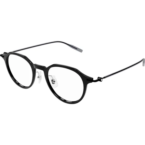 Stylish Eyeglasses in , male, Sizes: 49 MM - Montblanc - Modalova